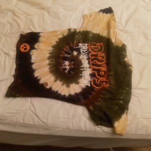 drips tie die t shirt